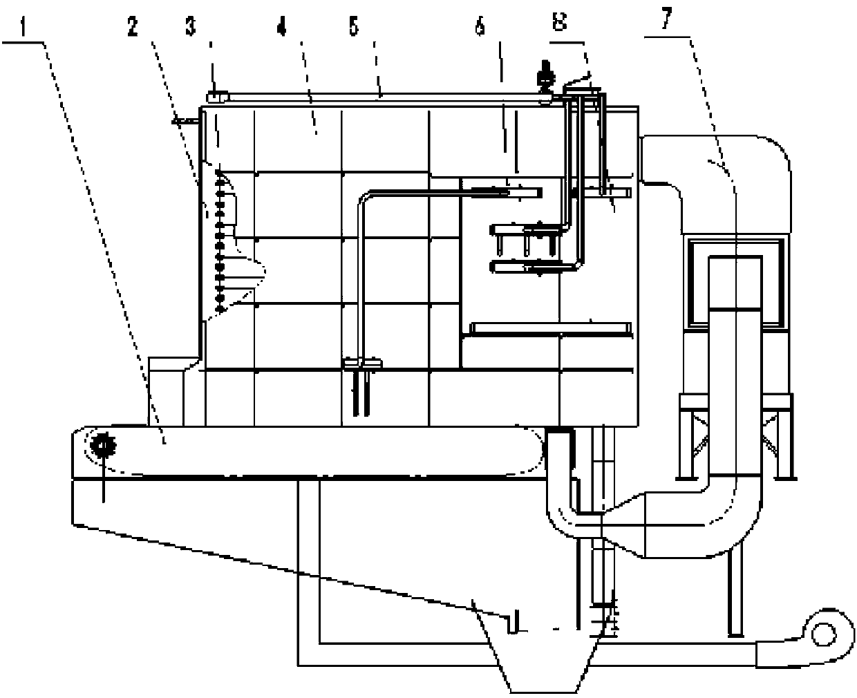 Oil field fuel coal steam-injection boiler