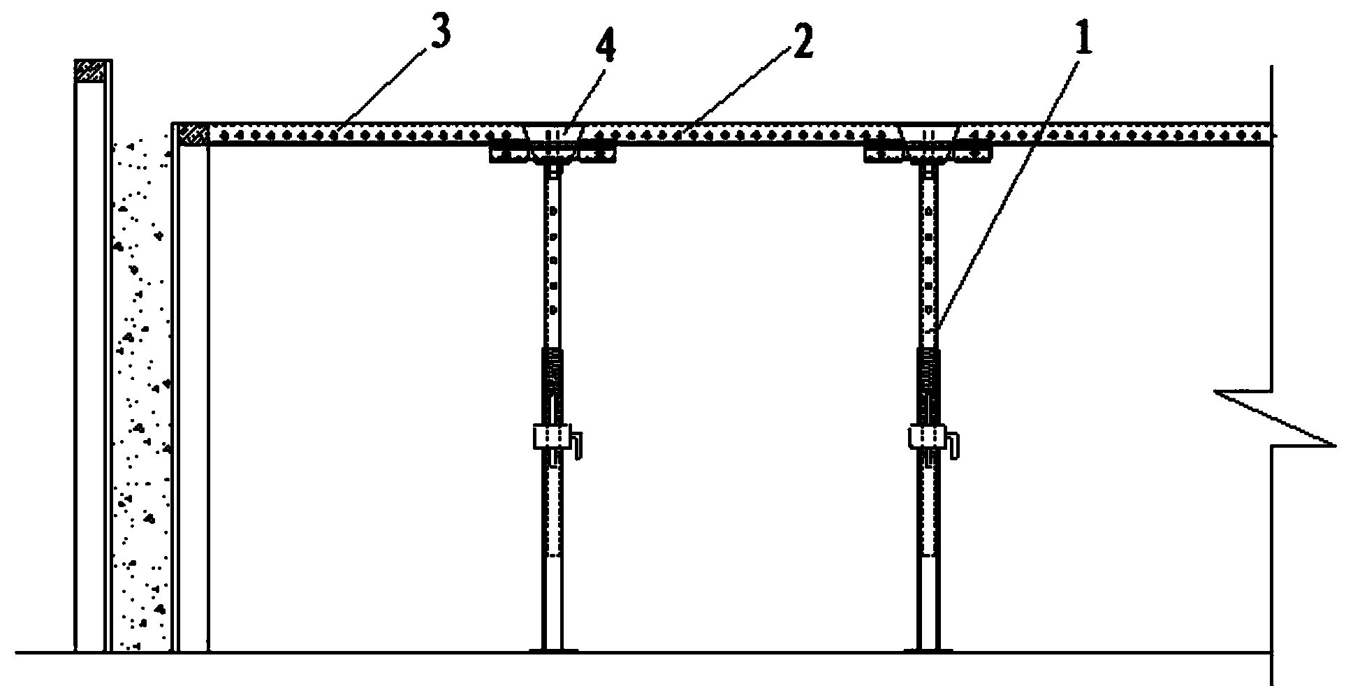 Early-removing independent support strip