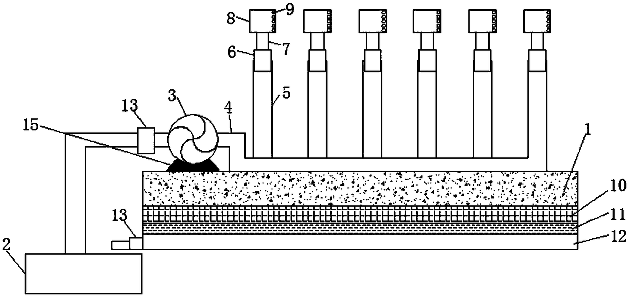 Environmentally-friendly high-efficiency water circulation system used for water irrigation