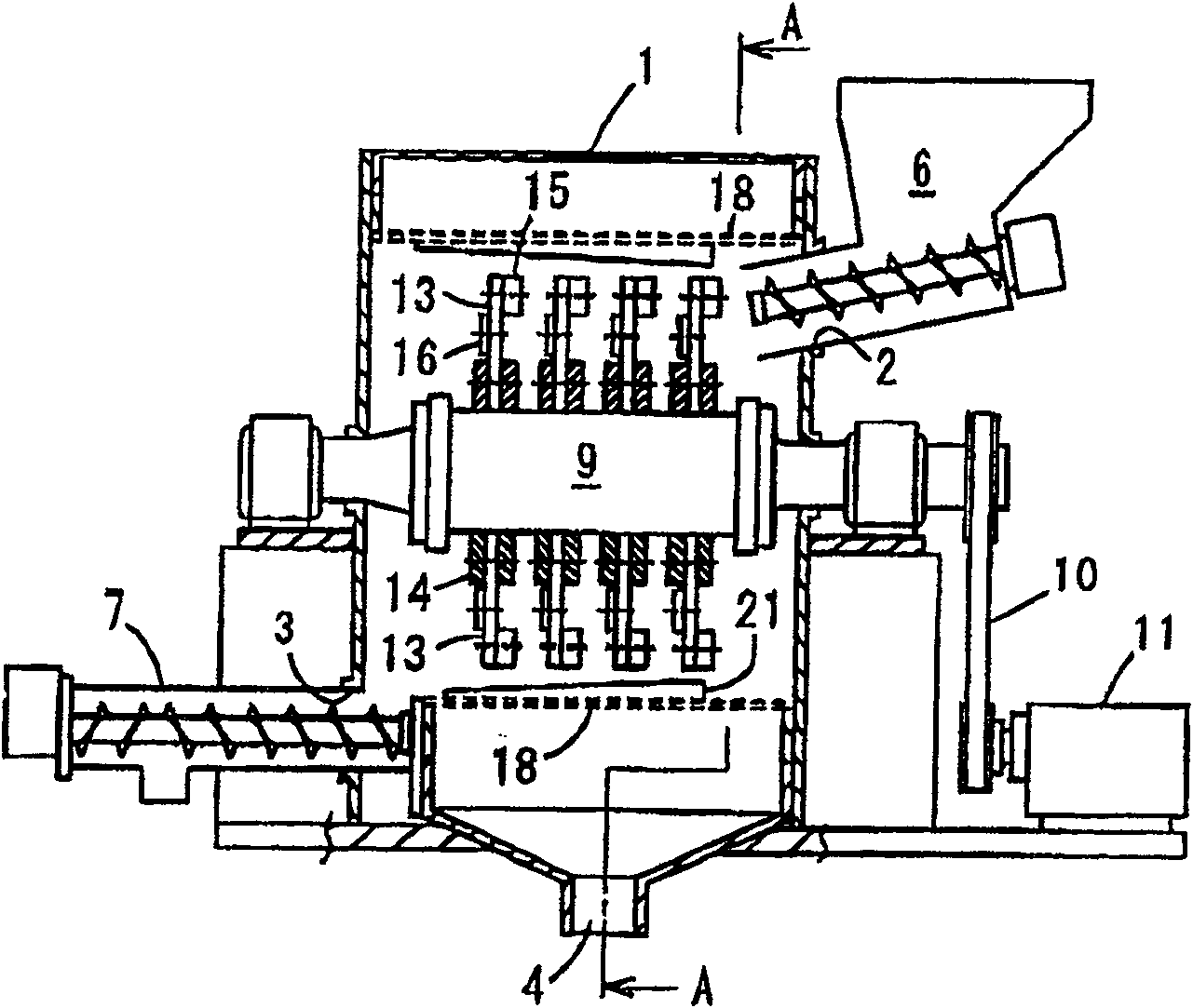 Plastic wastes dry type cleaning apparatus