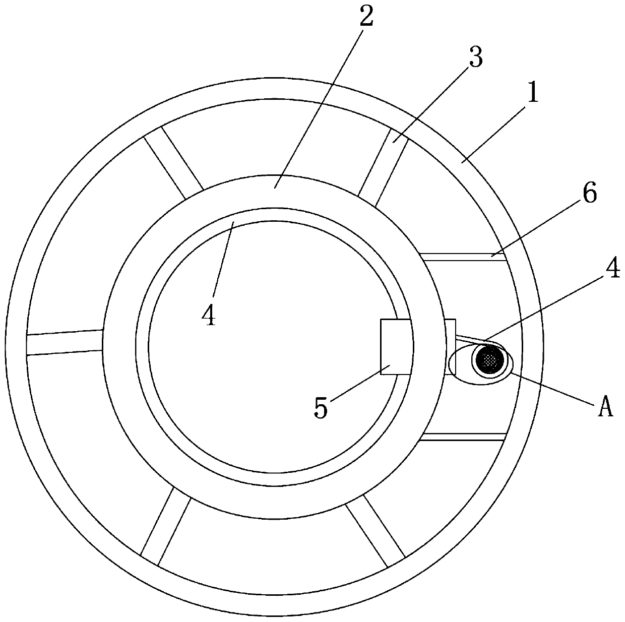 A hollow spiral silencer drainage pipe