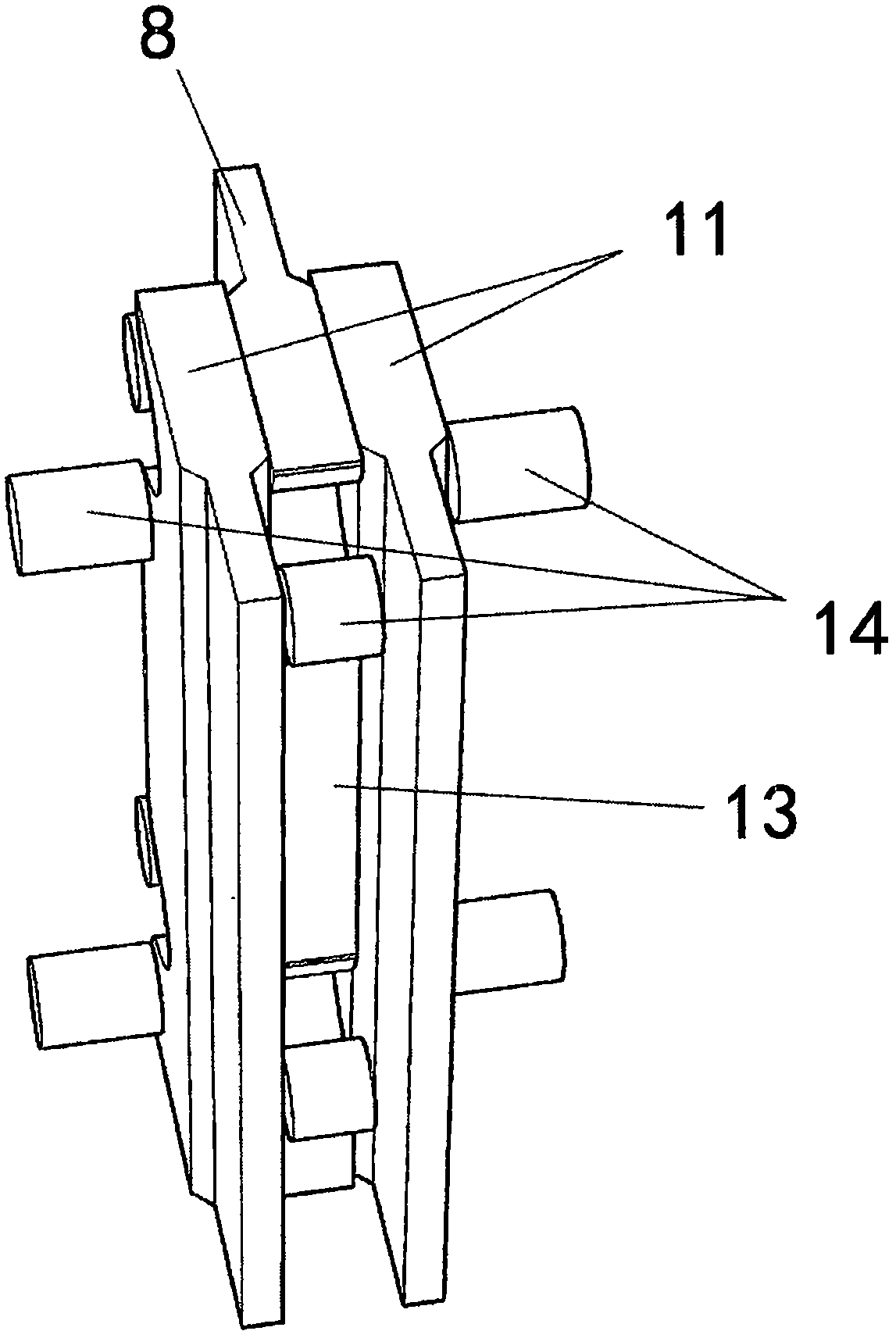 Device for batch precise cutting of precious metal standard wire segments and cutting method of device