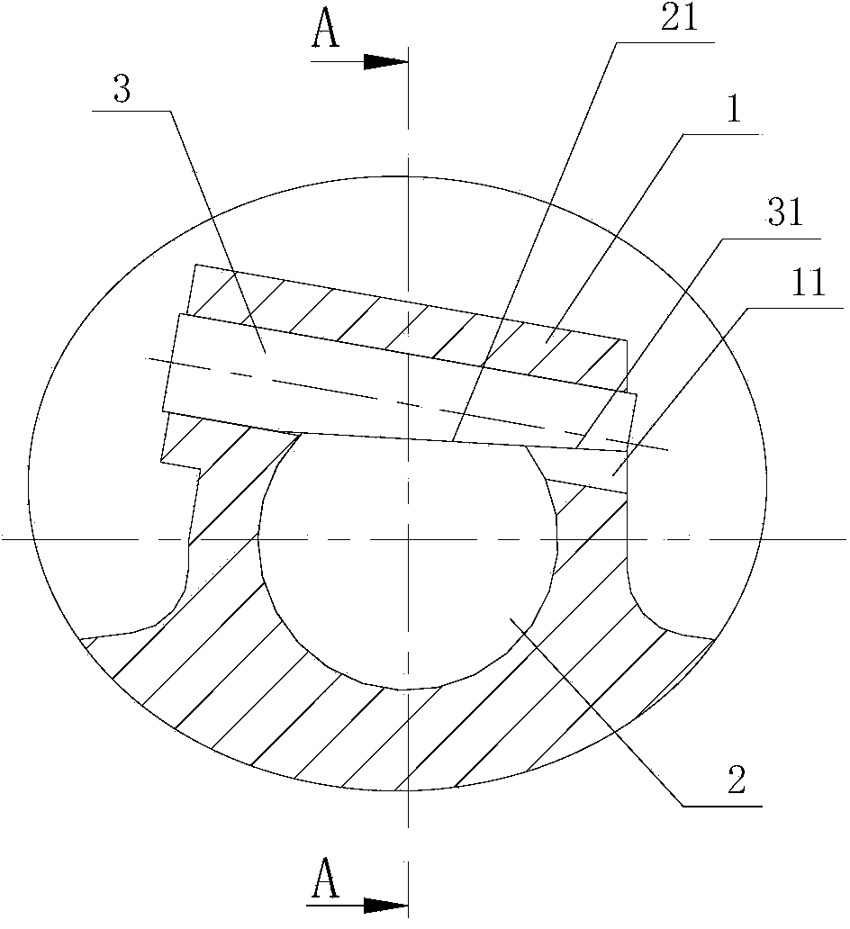 Disc and valve stem positioning structure