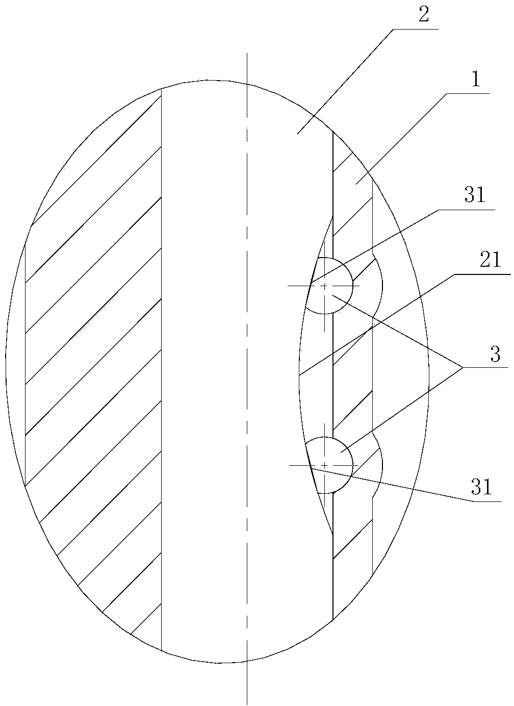 Disc and valve stem positioning structure