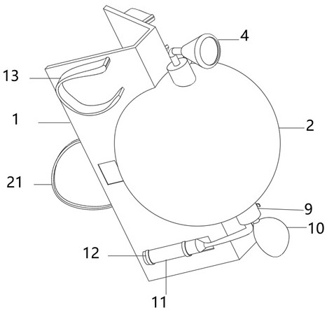 Breathing device convenient to assemble and carry for medical emergency treatment