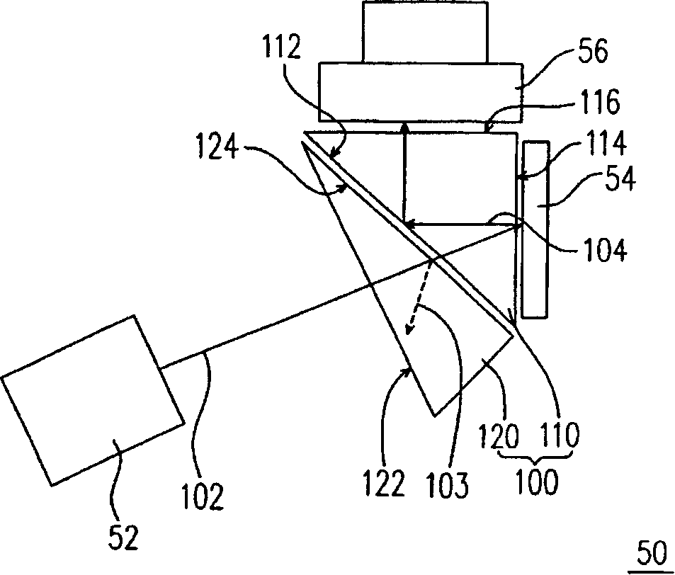 Projection device and its inner full-reflection prism
