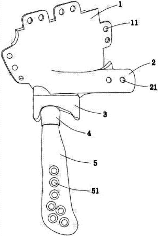 Basis cranii-temporo-mandibular joint combination prosthesis