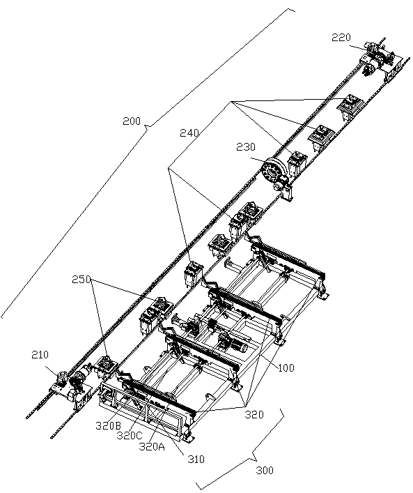 Automatic pipe feeding device