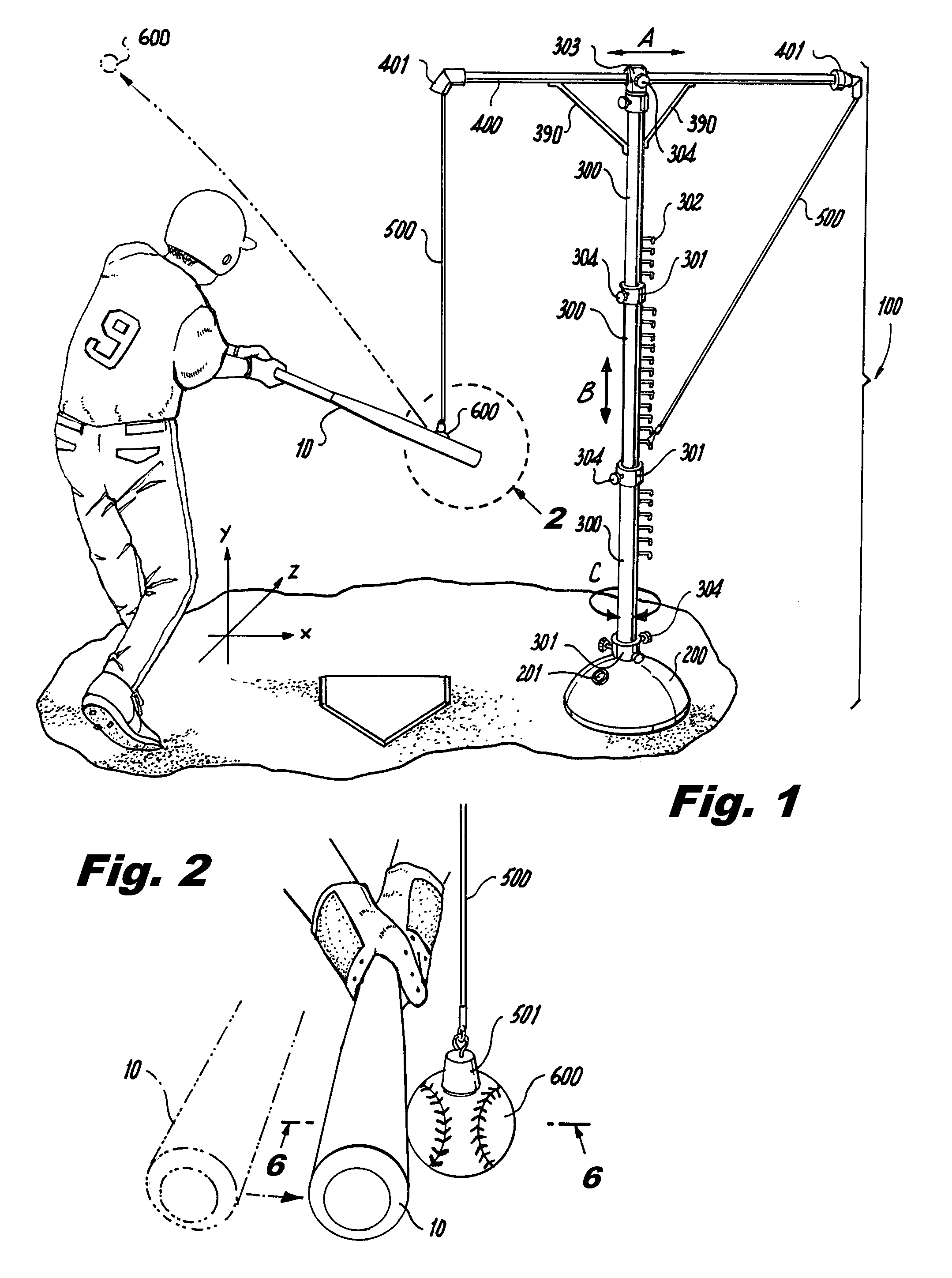 Ball hitting practice device and ball