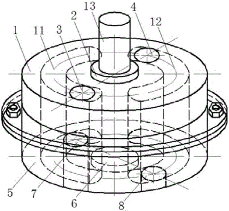 Pressure energy recovery method based on rotary liquid switcher