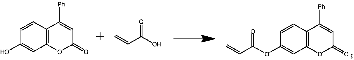 Preparation method of coumarins polymer semiconductor laser material