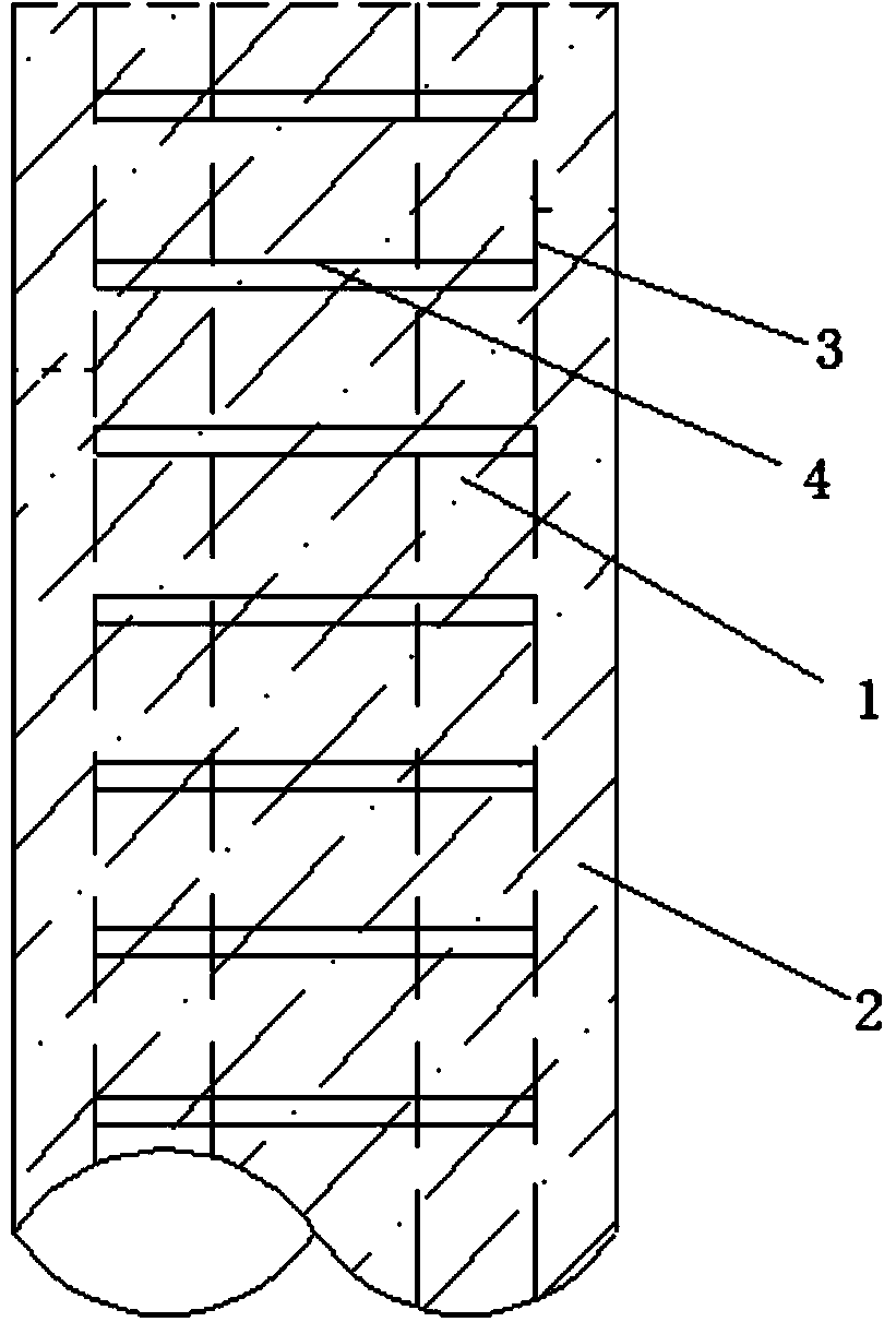 Construction method of cast-in-situ stiff piles for foundation pit supporting