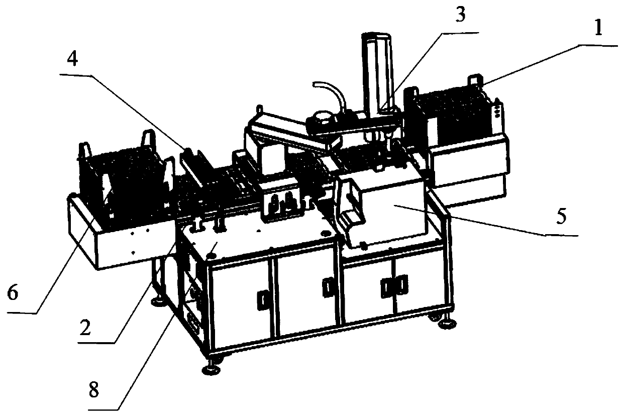 Automatic online two-dimensional code printing and pasting equipment