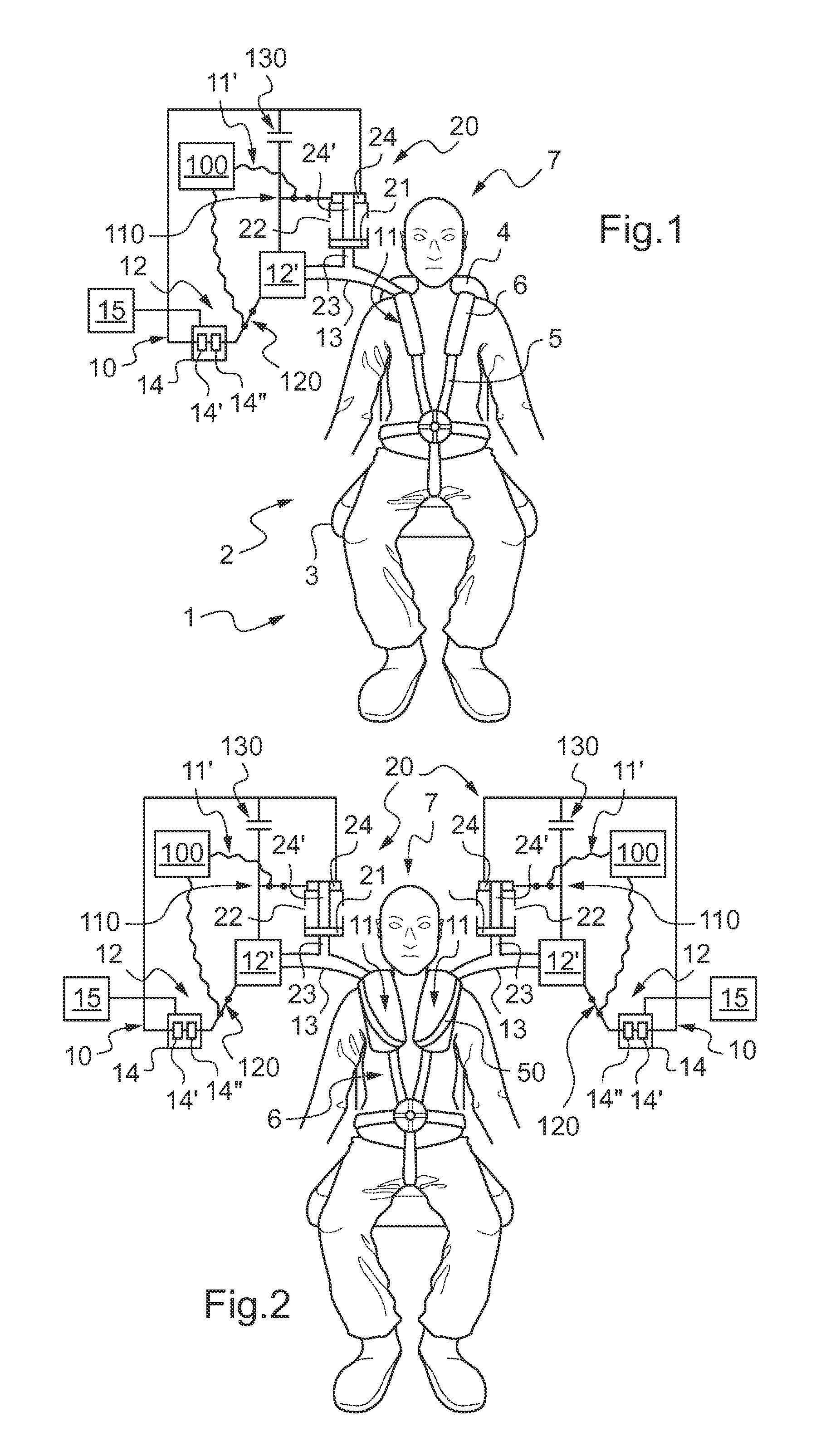 Protective device for protecting an occupant of a vehicle, a seat, and an associated vehicle