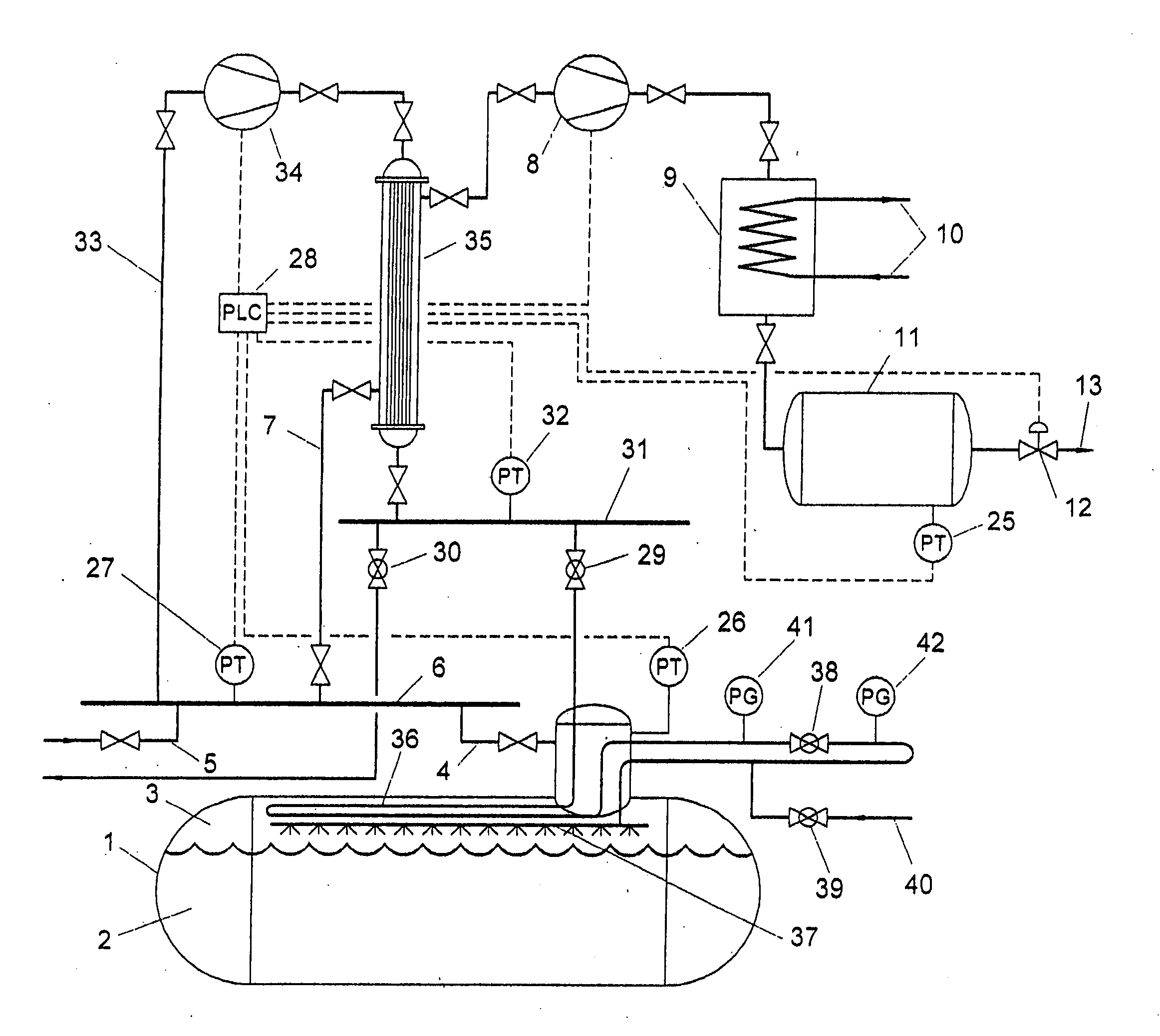 System and process for transporting LNG by non-self-propelled marine LNG carrier