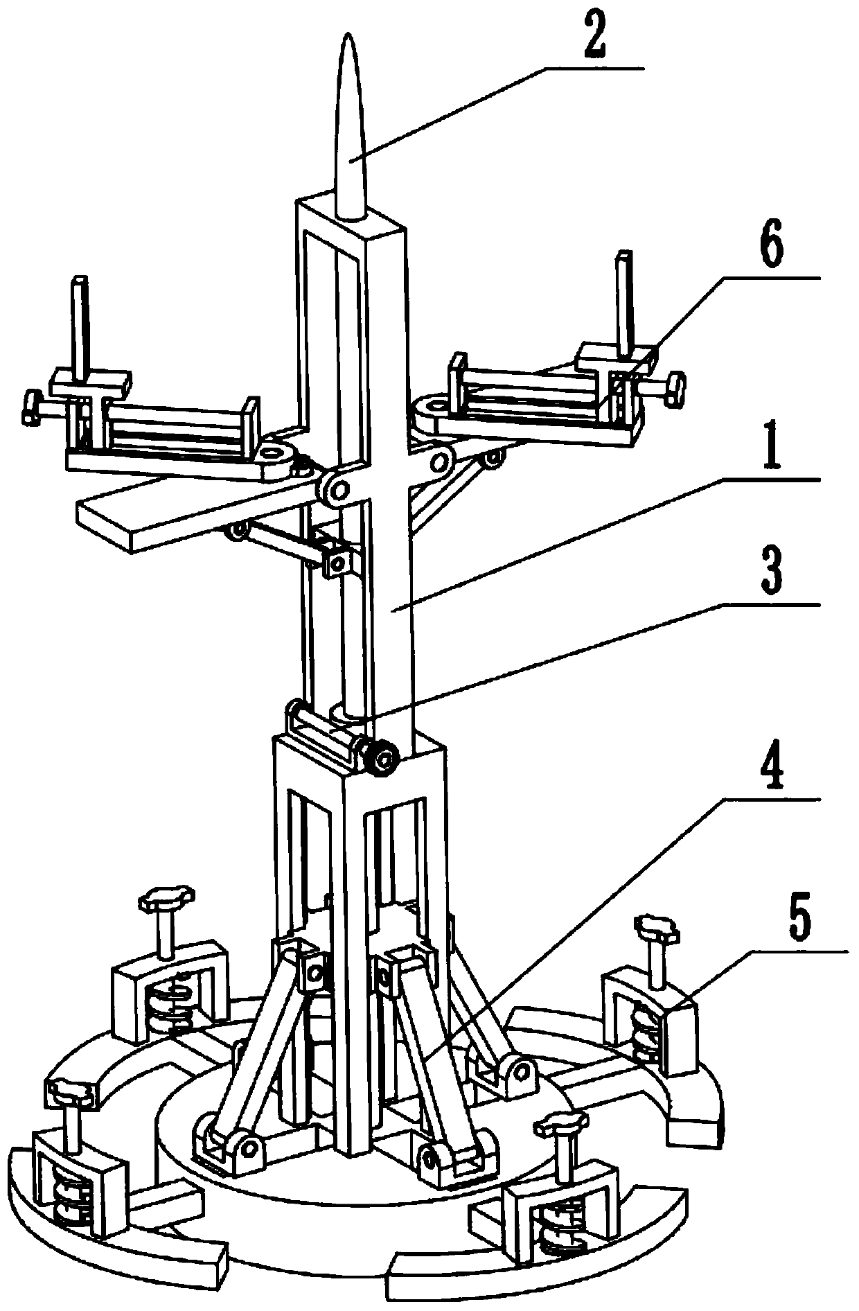 A small adjustable 5g signal receiving tower