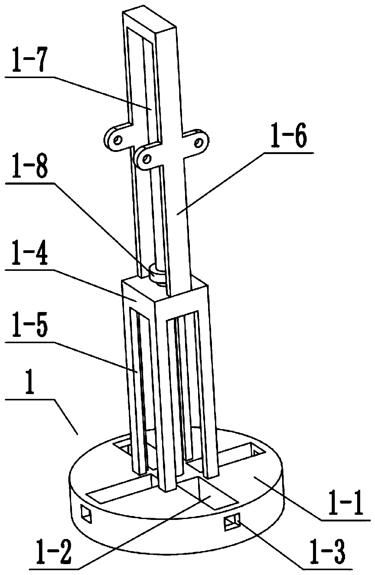 A small adjustable 5g signal receiving tower