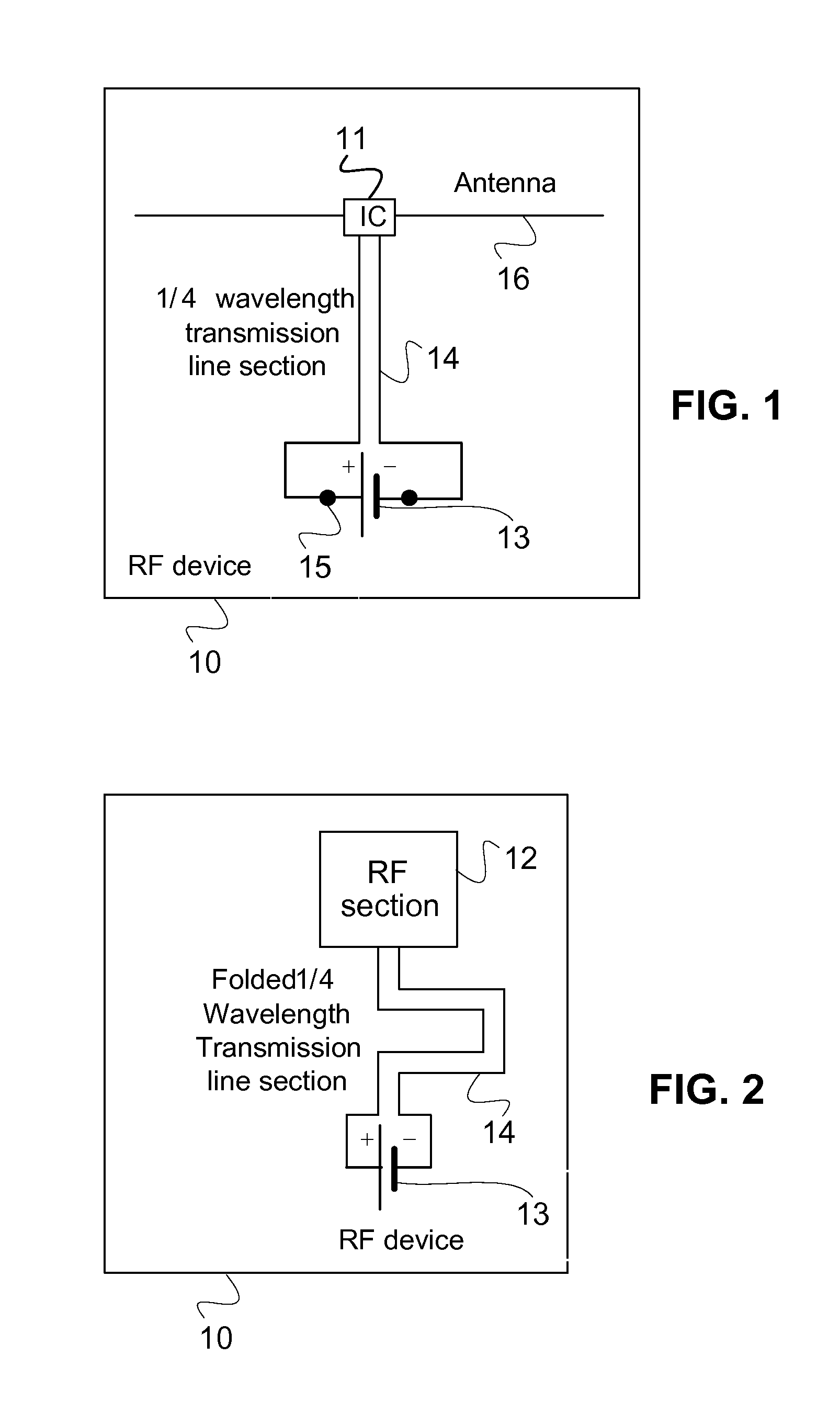 Method and circuit for providing RF isolation of a power source and an RF device employing such a circuit