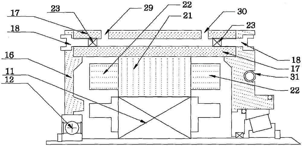 Mechanical and electrical integration spindle box and auxiliary structure of instrument lathe