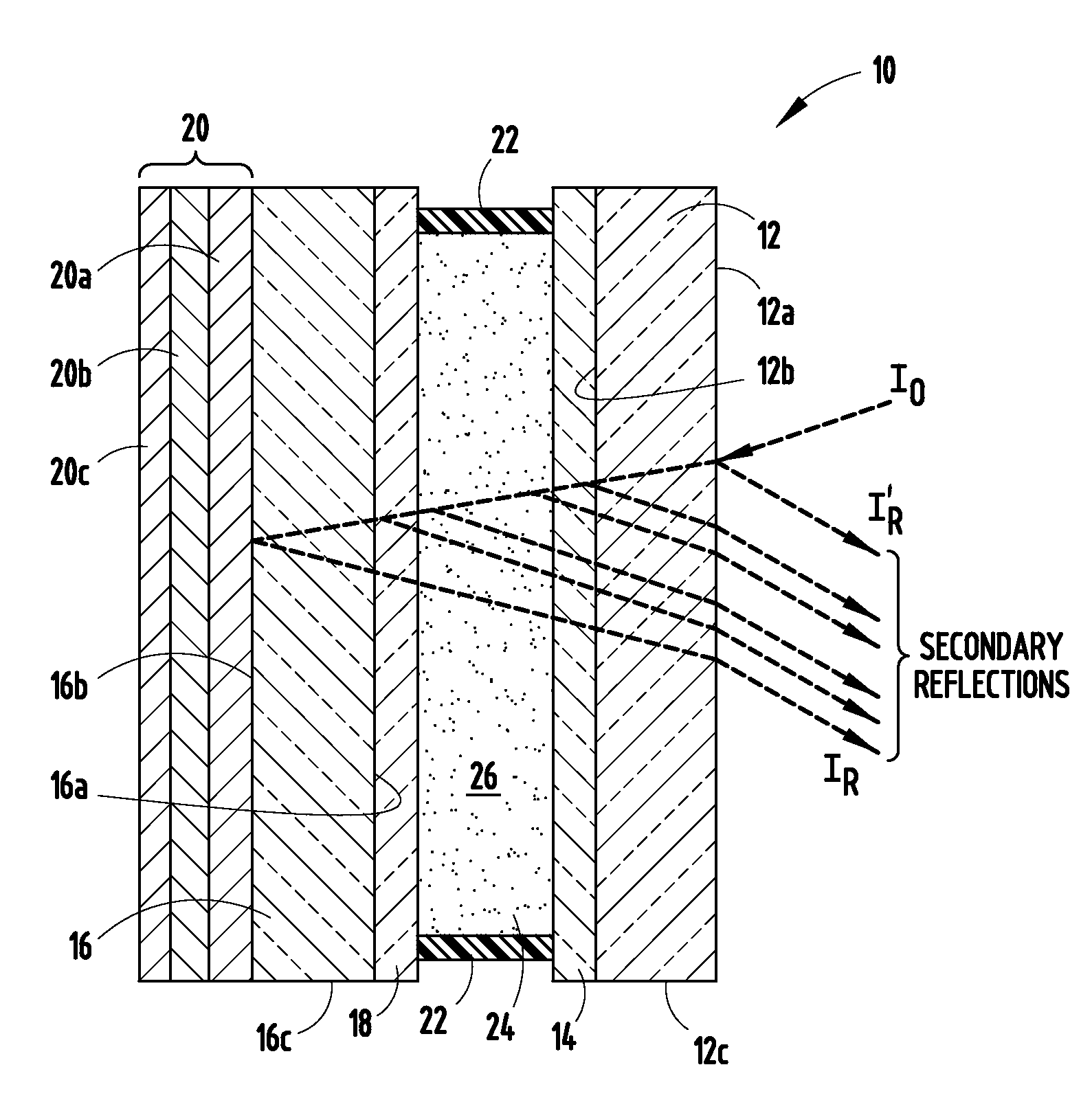 Electro-optical element including metallic films and methods for applying the same