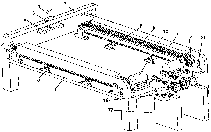 Stabilizer bar conveying and clamping device