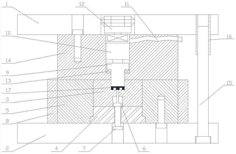 Ultrasonic vibration assisted metal micro-molding forming device and its application method