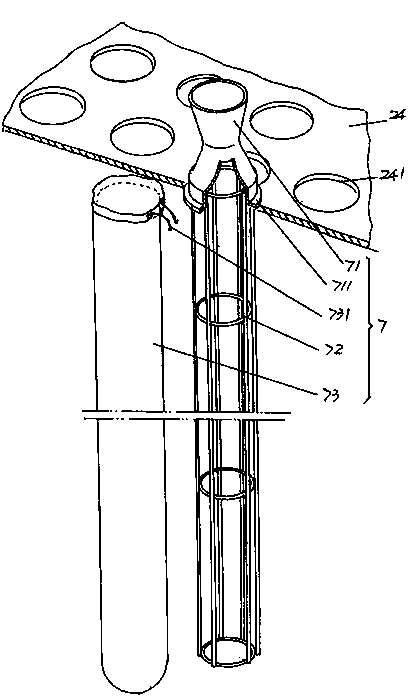 Zinc oxide collecting device