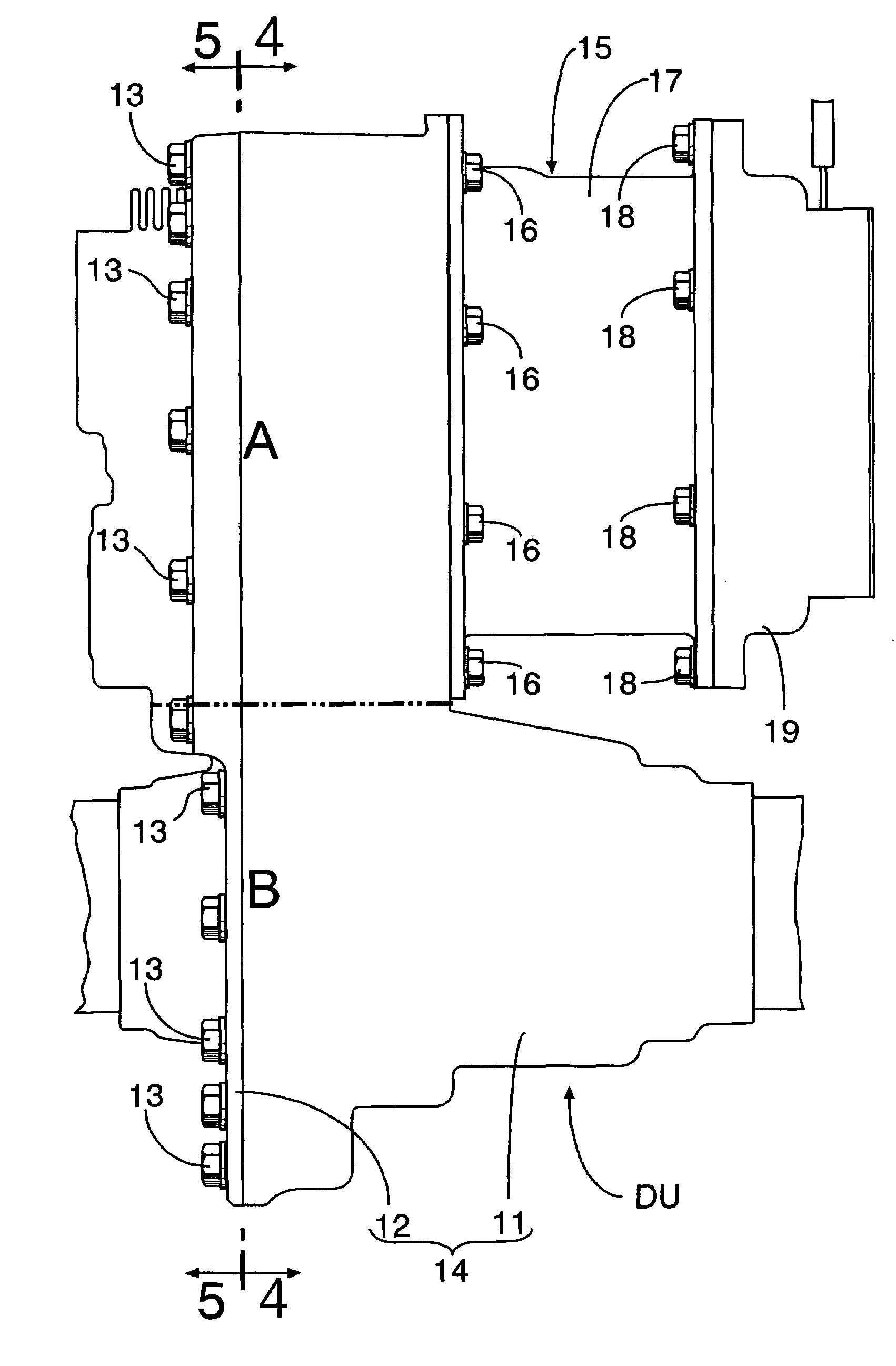 Motor-cooling structure of front-and-rear-wheel-drive vehicle