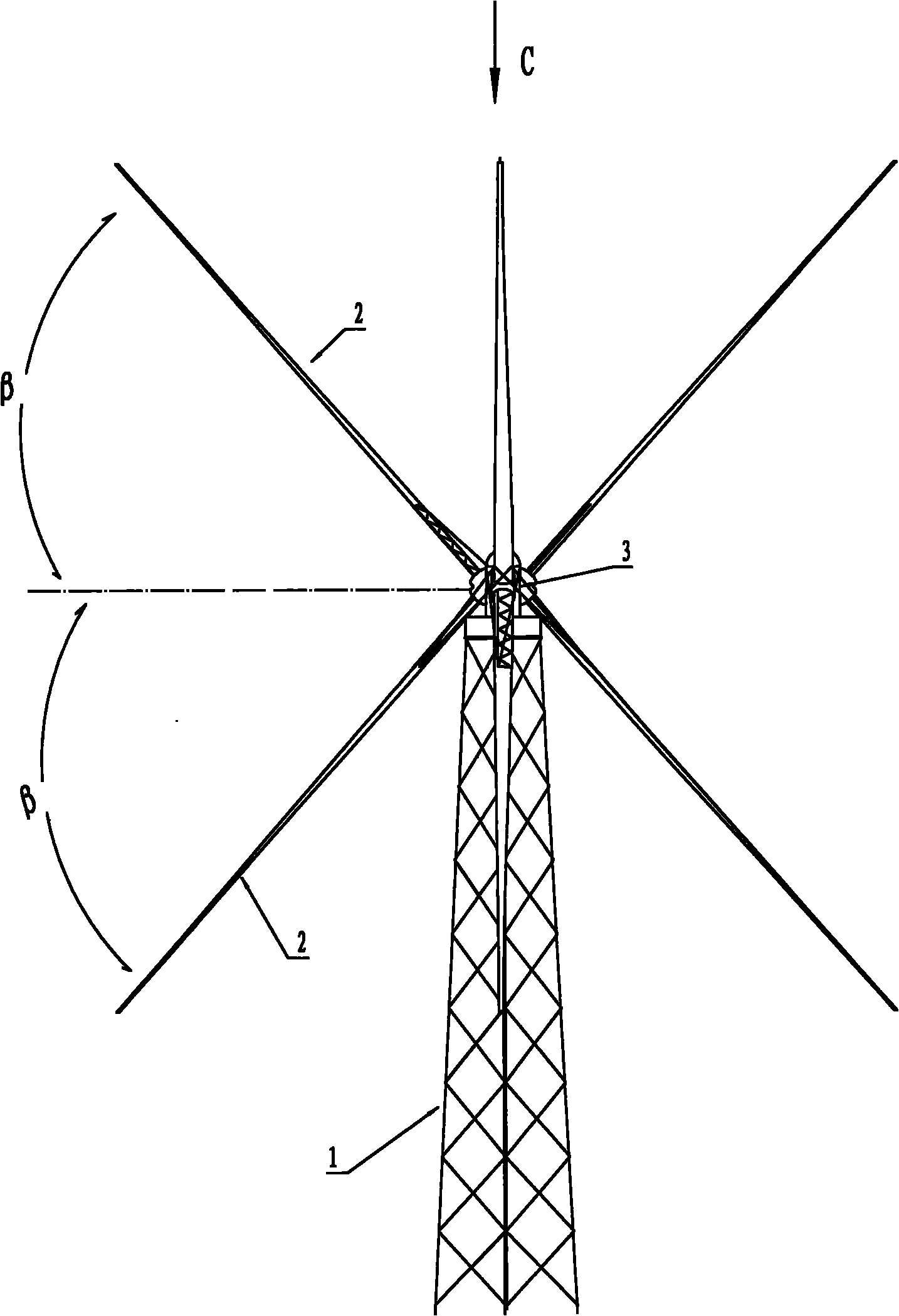 Vertical axis high-power wind driven generator with relatively high wind energy utilization rate