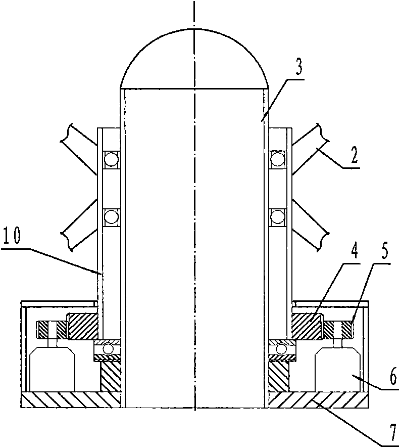 Vertical axis high-power wind driven generator with relatively high wind energy utilization rate