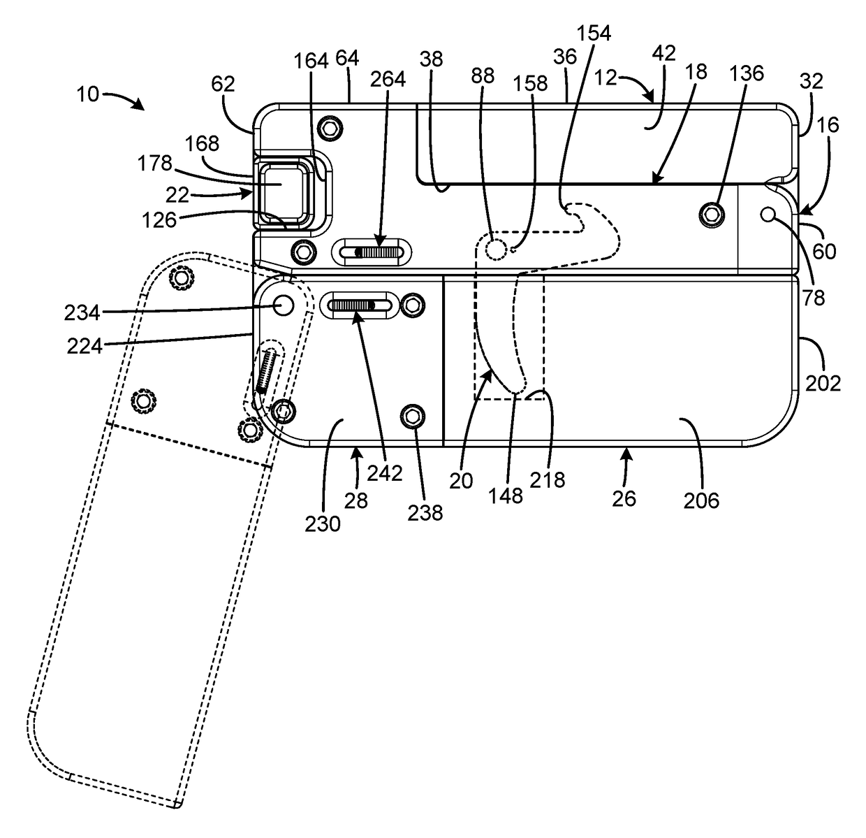 Folding pocket pistol