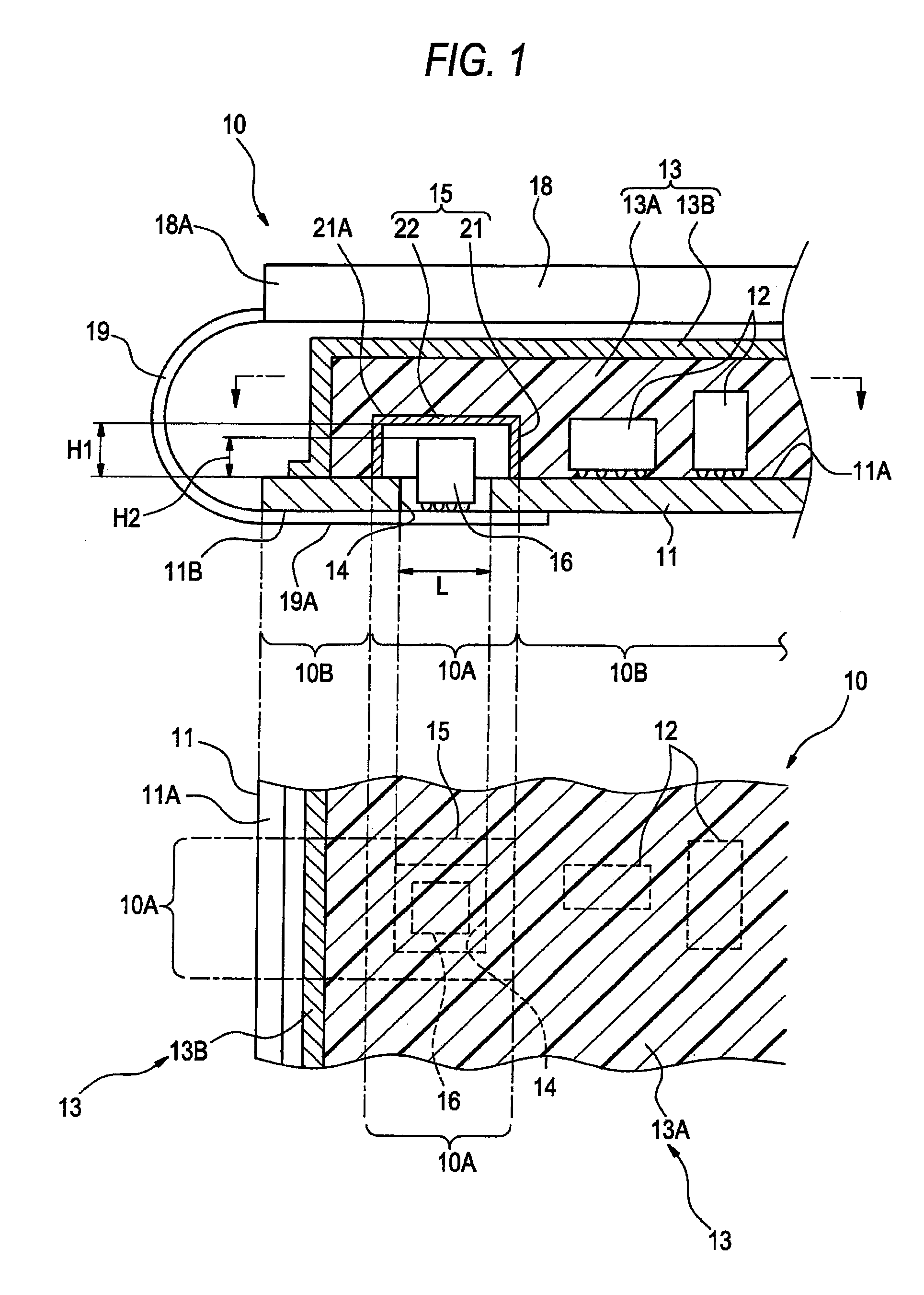Substrate structure and electronic apparatus