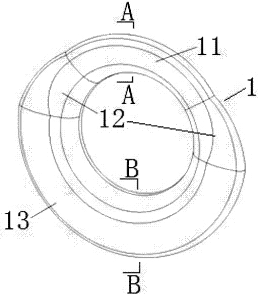 Guide ring structure of low-pressure exhaust cylinder of steam turbine