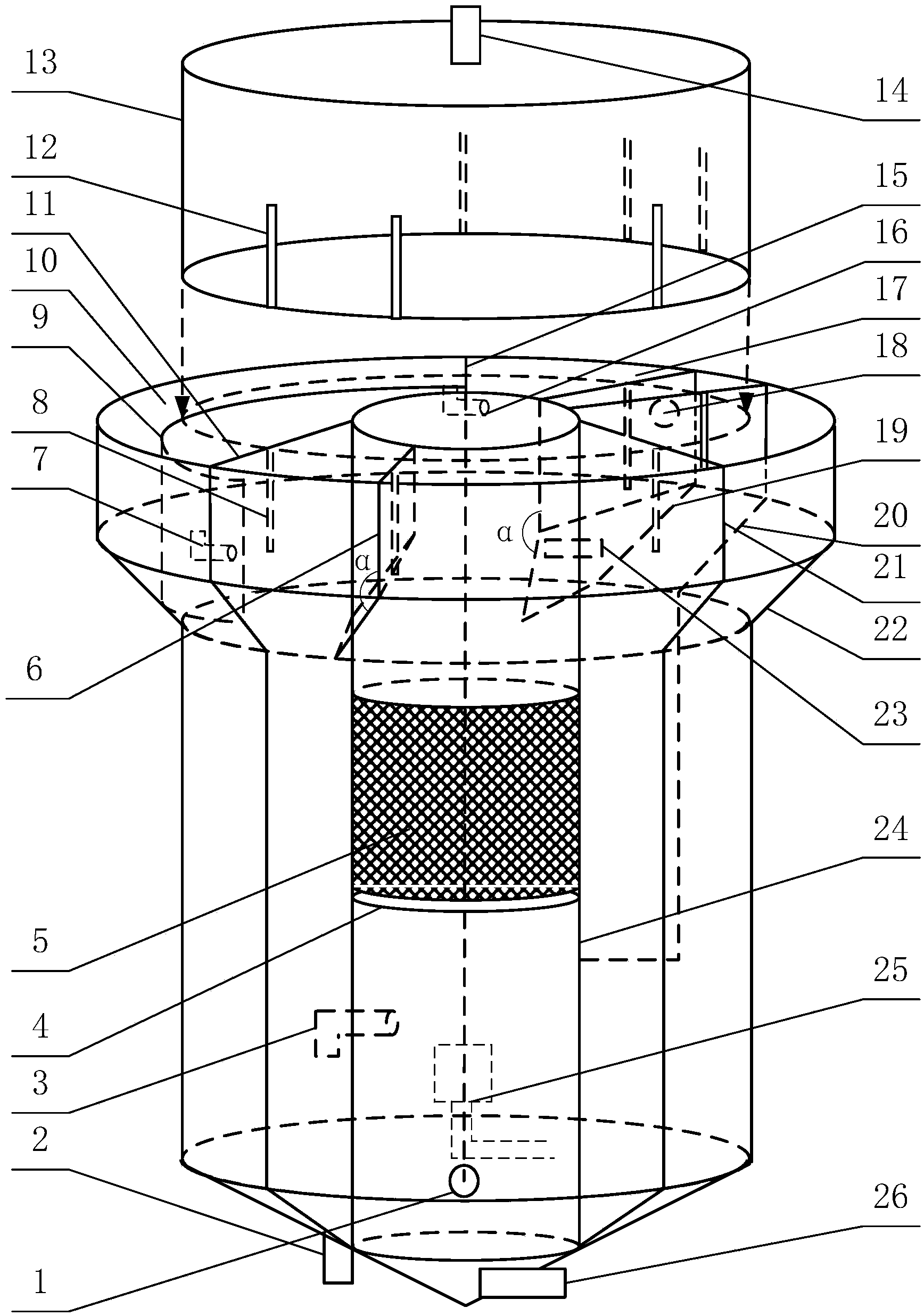 Integrated autotrophic biological nitrogen removal collaborative chemical phosphorus removal reactor