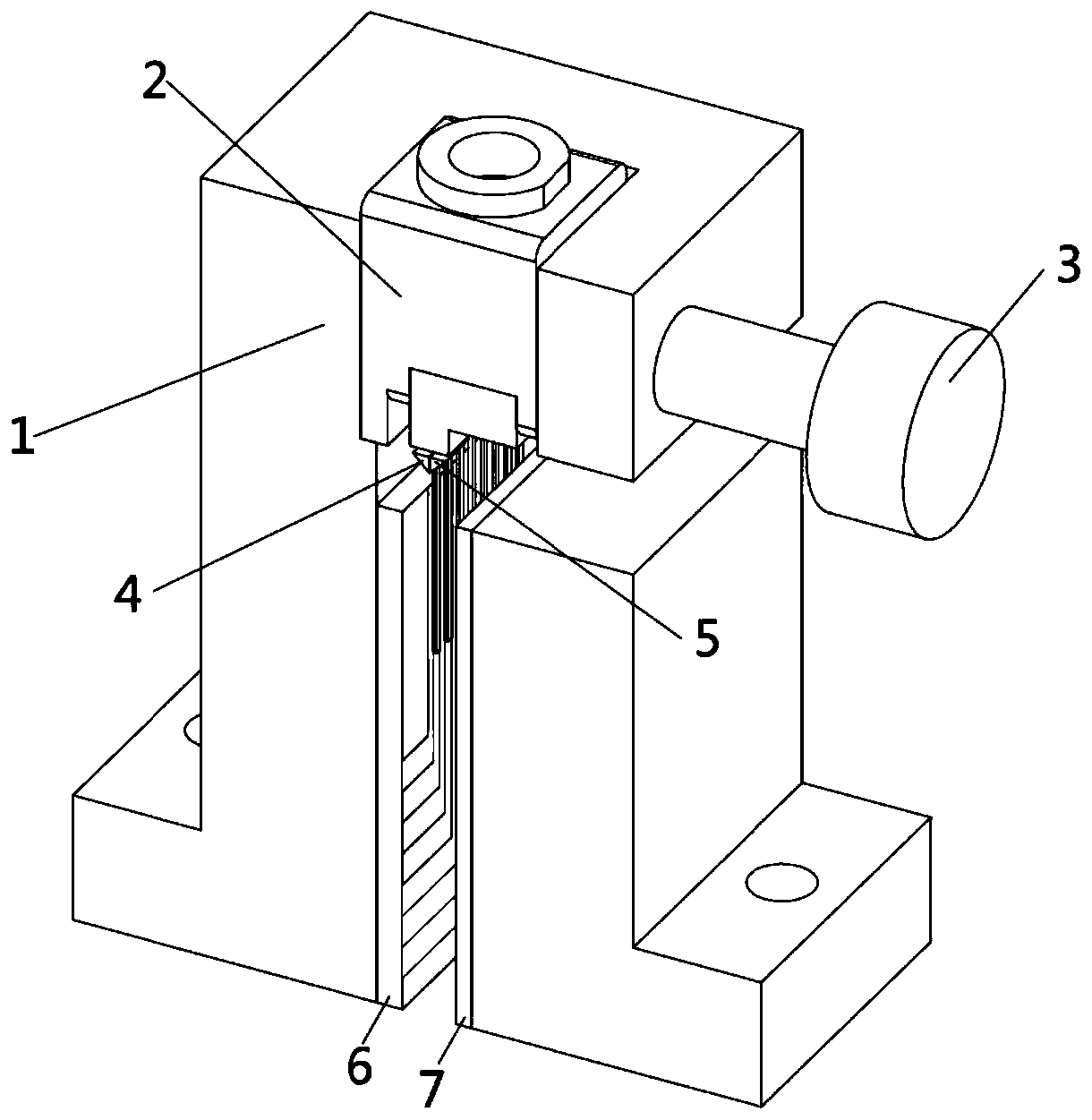 Multi-path power supply and clamping positioning coupling device for miniature BOX type laser