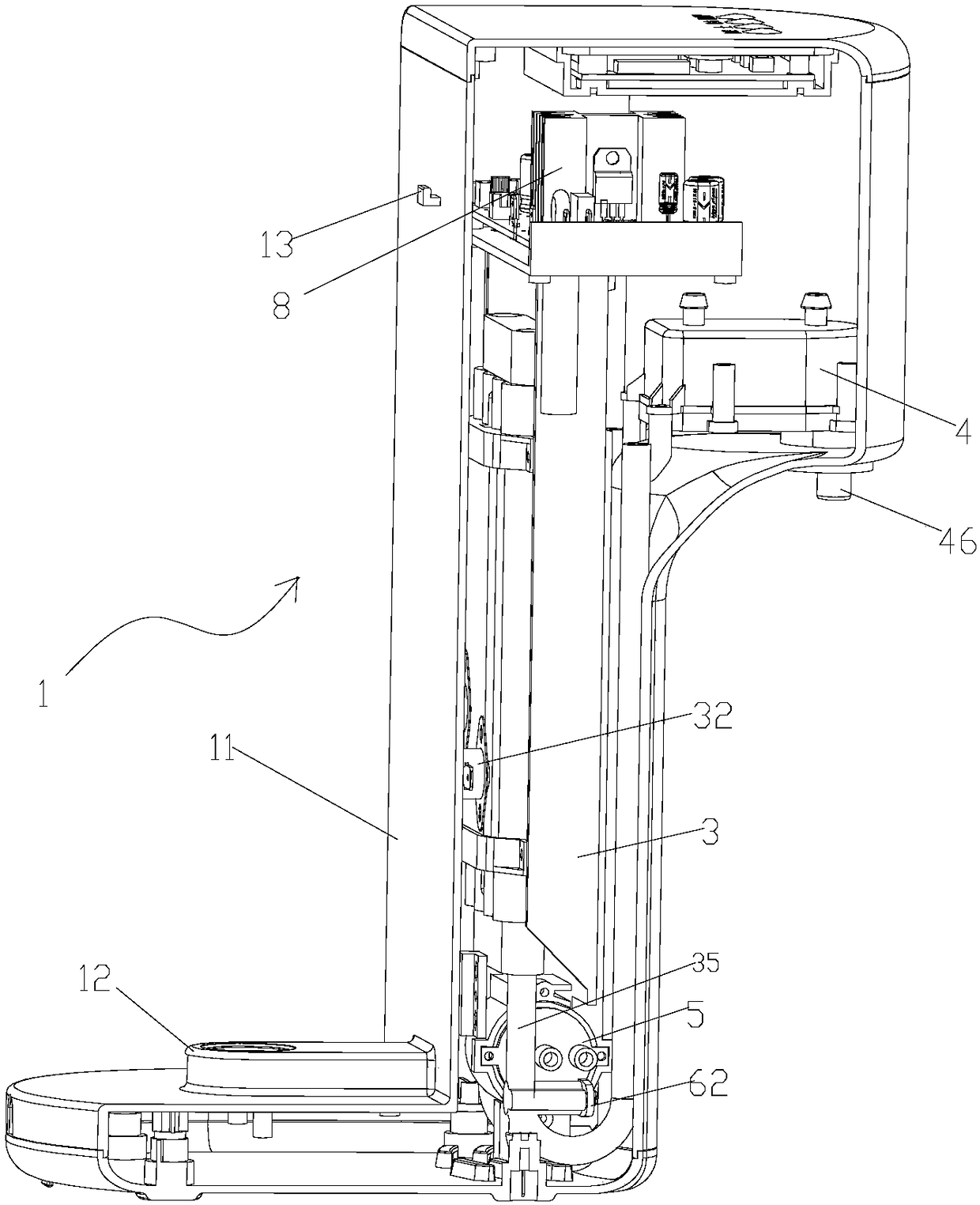 Instant-heating type water dispenser and water vapor separating device thereof