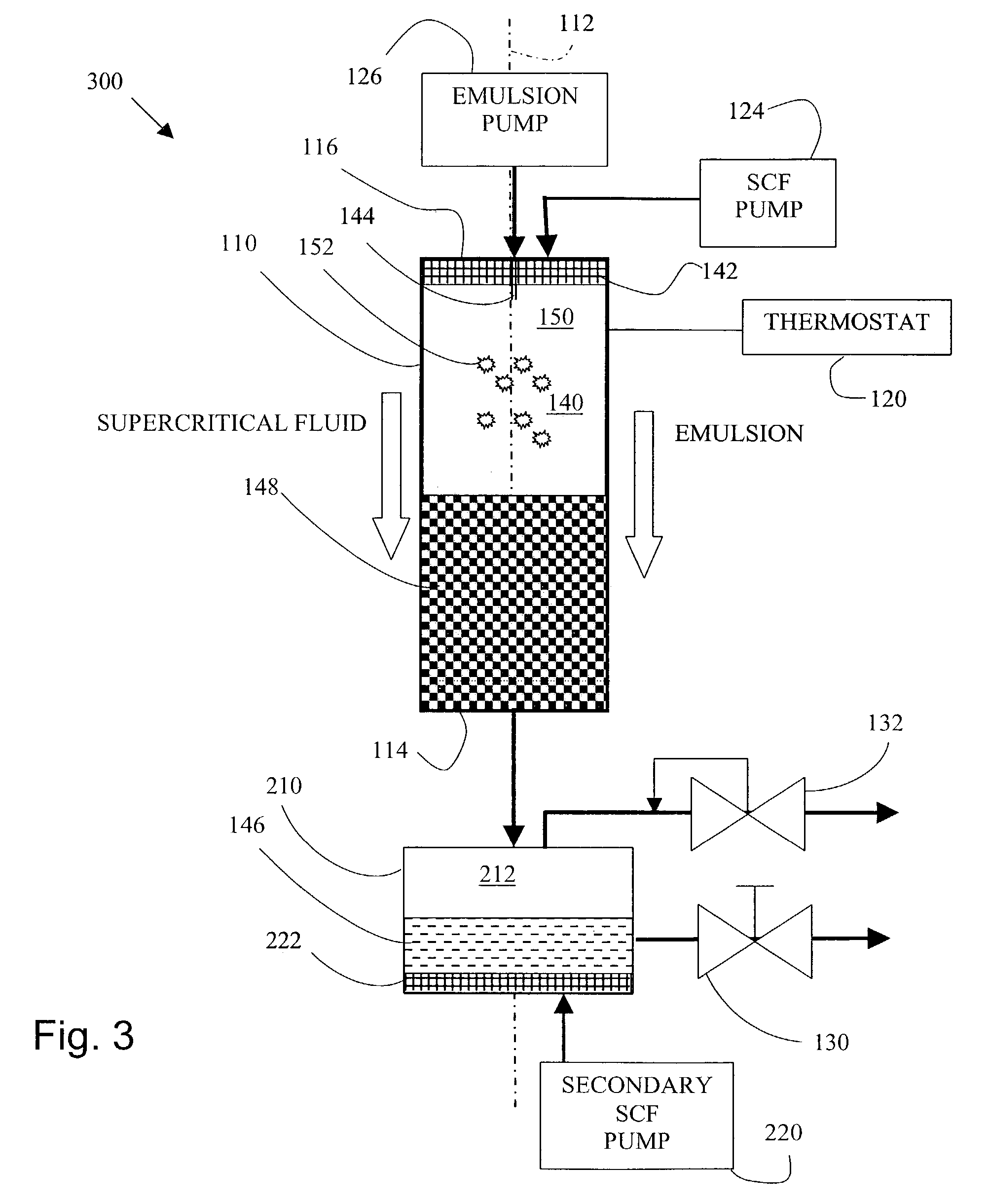 Method and apparatus for continuous particle production using supercritical fluid