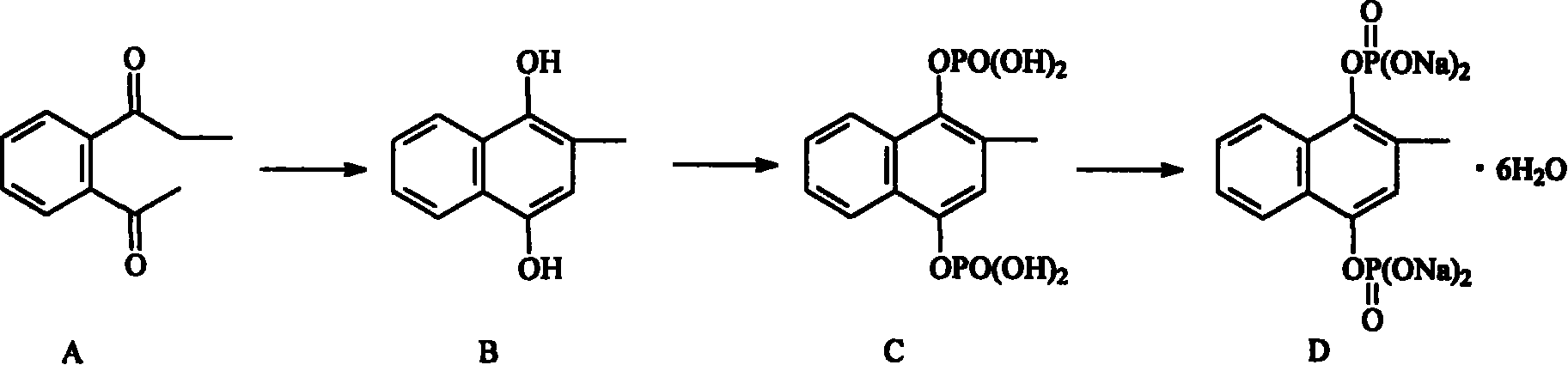 Methylnaphthohydroquinone diphosphate sodium tablet and its preparing method