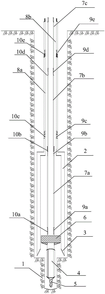 Drilling device and hole forming method of pre-drilling type lateral pressure test