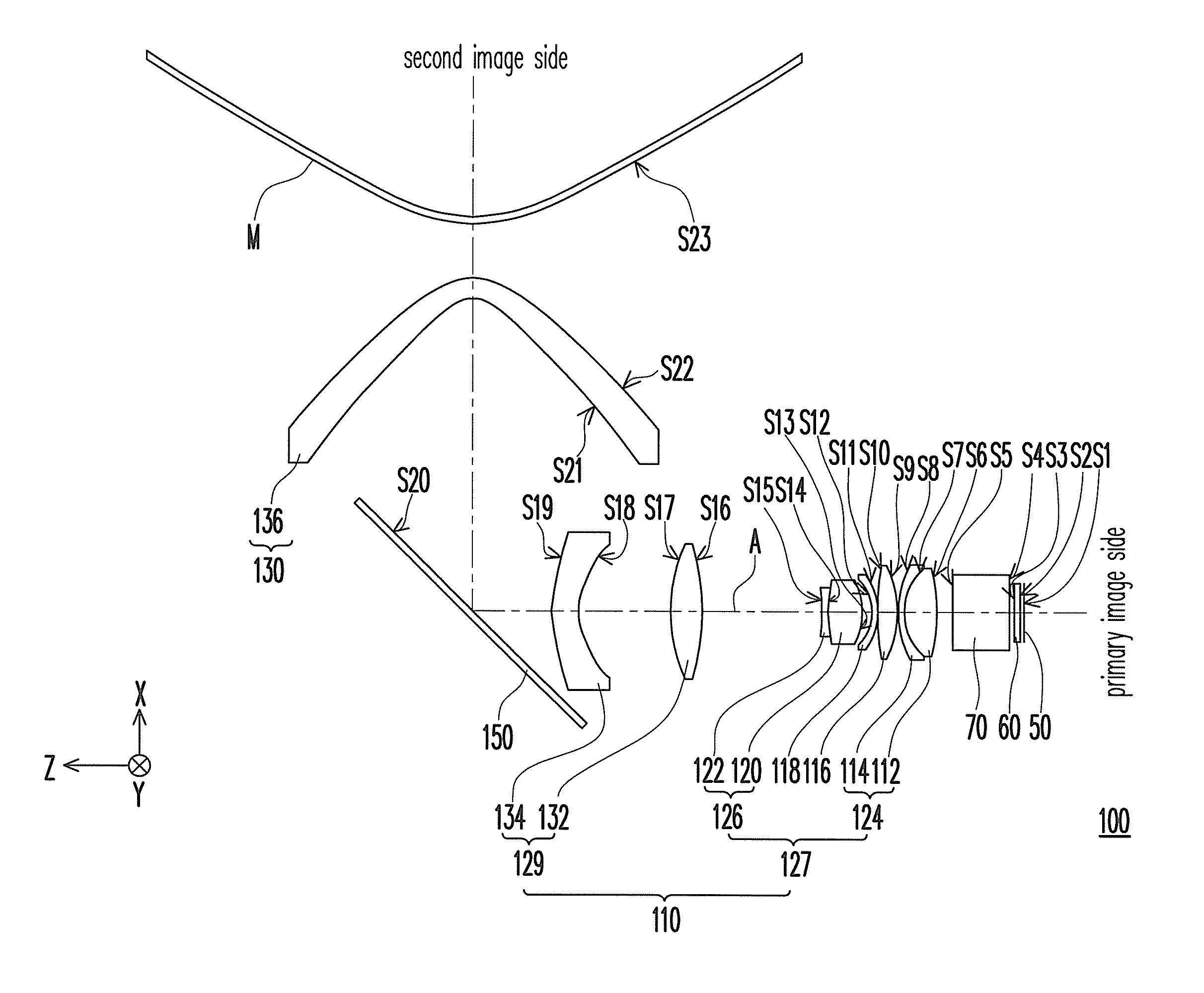 Fixed-focus lens