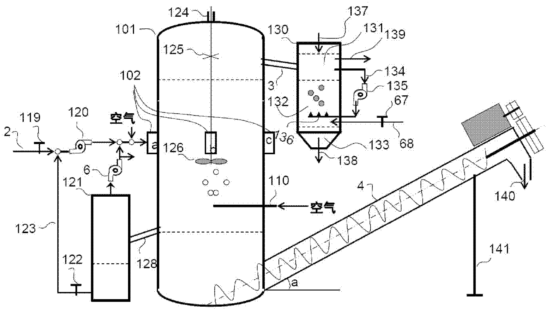 A system and method for treatment of oil sand tailings or oil sand ore pulp