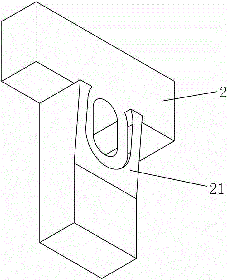 Connecting assembly used for mounting curtain wallboard