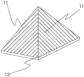 Micron order prism pyramid monomer and manufacturing method thereof