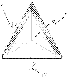Micron order prism pyramid monomer and manufacturing method thereof