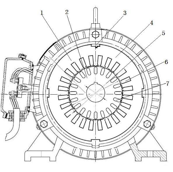 Ultra power efficient 3,000w bipolar three-phase asynchronous motor