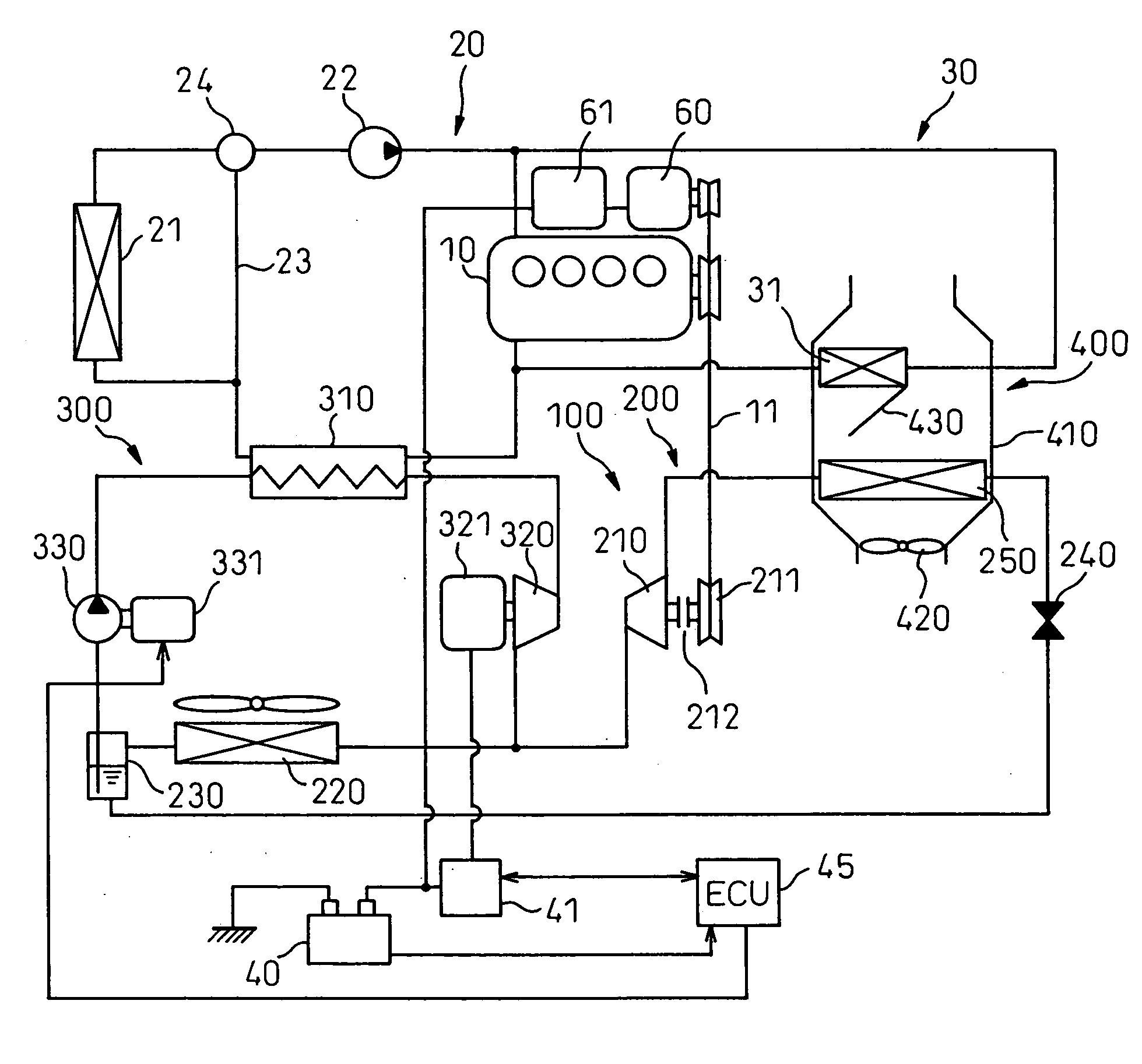 Refrigerating device comprising waste heat utilization equipment