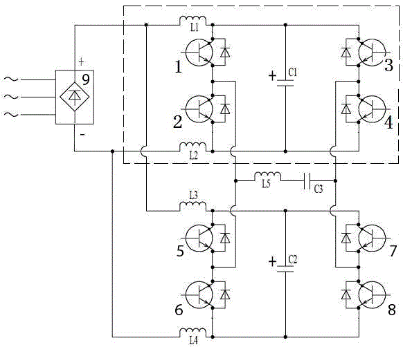 Current balance system and full-bridge inverter unit of ultra-high power igbt induction heating equipment
