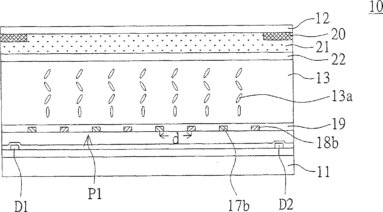 LCD panel, its manufacture method and LCD device using the same