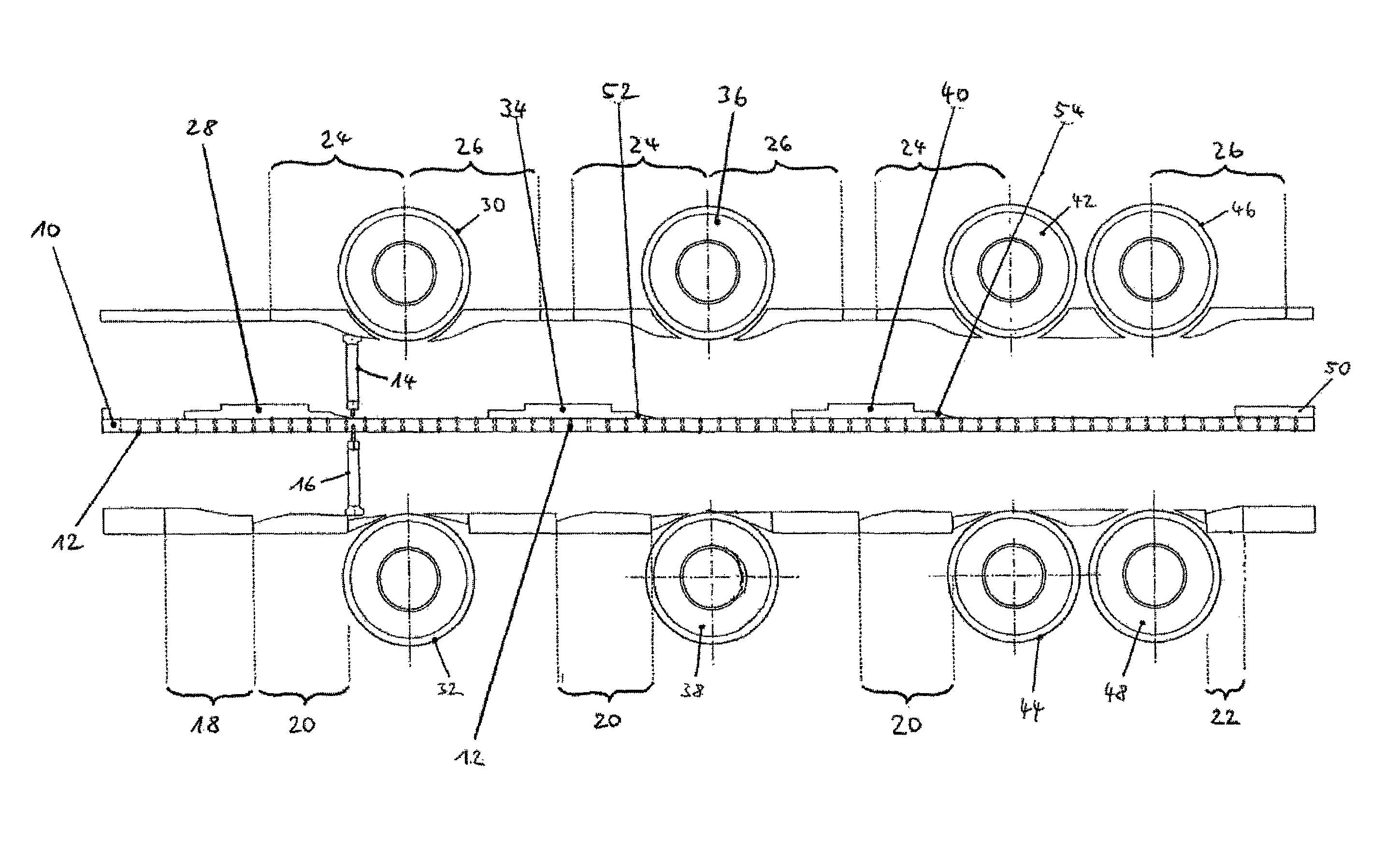 Method for testing multilayer tablets in a multiple rotary press, the tested tablets produced under normal operation, with m layers pressed and the m+1 layer suctioned off and the tablet fed to the testing station