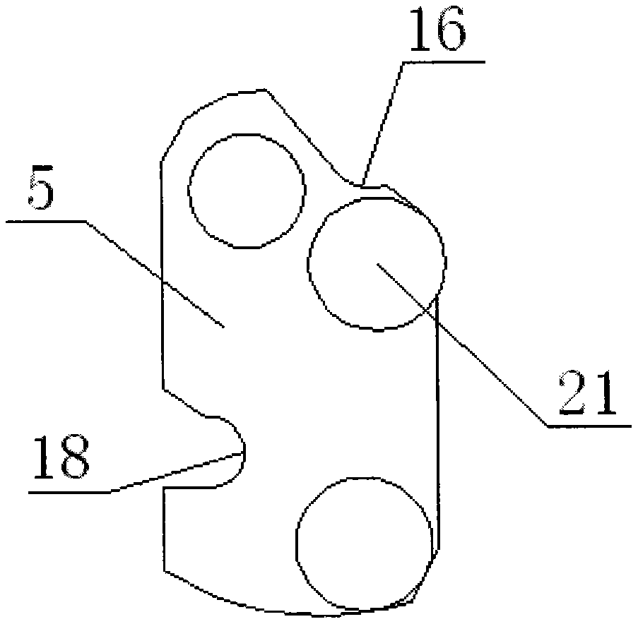 Connecting rod type bending device used for reinforcement forming machine to bend reinforcement